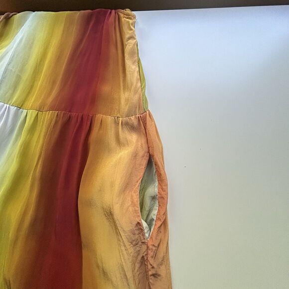 Sundance Zivah‎ Dress Small Ombre Sunset Sleeveless Pockets Tiered Beachy - Picture 4 of 8